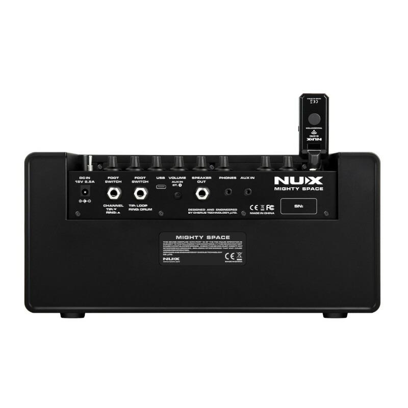 《創業200周年謝恩 オリジナルパーカー付》 NUX ニューエックス Mighty Space 多彩なエフェクト、アンプモデル、キャビネットIRを内蔵したワイヤレス 30W アンプ