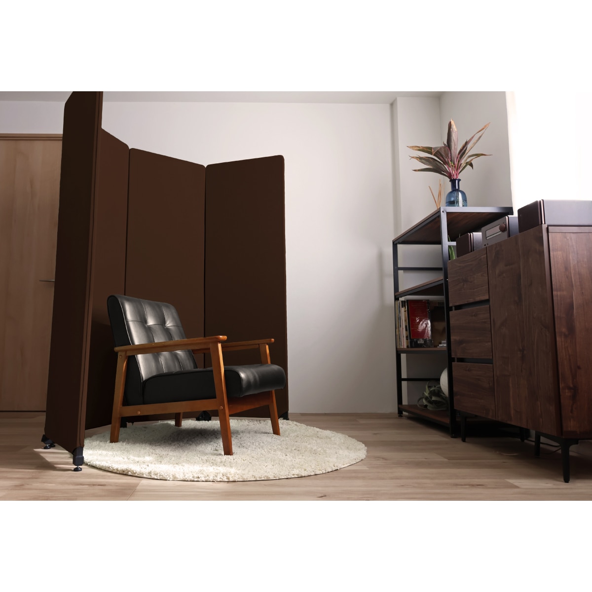 林製作所 オーディオルームパネル GP-04 ブラウン【4連セット】 吸音 パーティション 【沖縄・離島配送不可】【組み立て式】【メーカー直送品】 ブラウン【4連セット】 DZONE