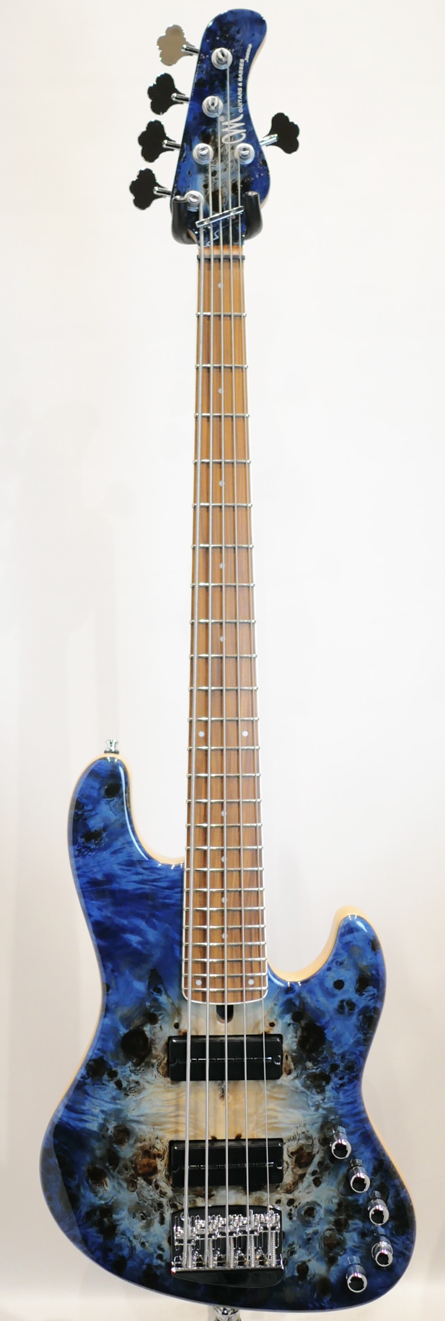 Jabba Custom 5st / Eye Poplar AAAA Top / Trans Natural Fade Bule Burst