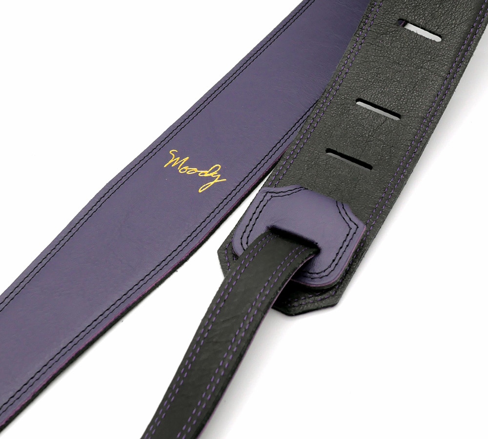 Leather 2.5 Inch Violet-Black Standard Tail