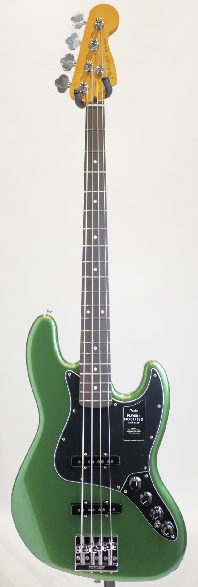 Player II Modified Active Jazz Bass RW / Harvest Green Metallic HGM BASS SIDE