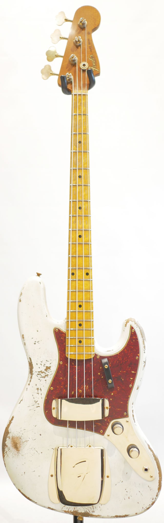 Master Built Series 1960 Jazz Bass Heavy Relic Olympic White by Jason Smith
