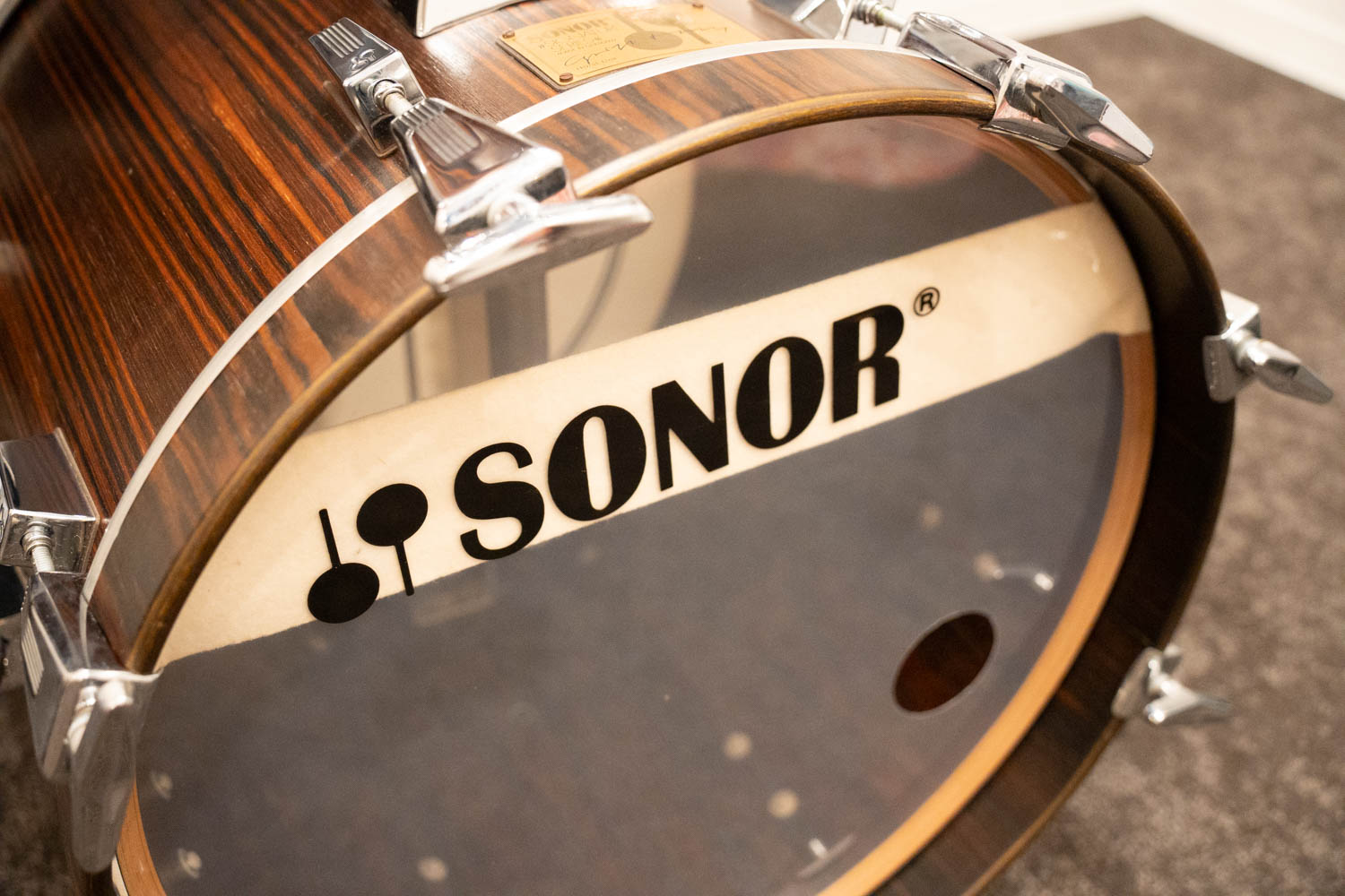 【VINTAGE】80's Signature Series Drum Set 18" 10" 12" 16" Makassar Ebony