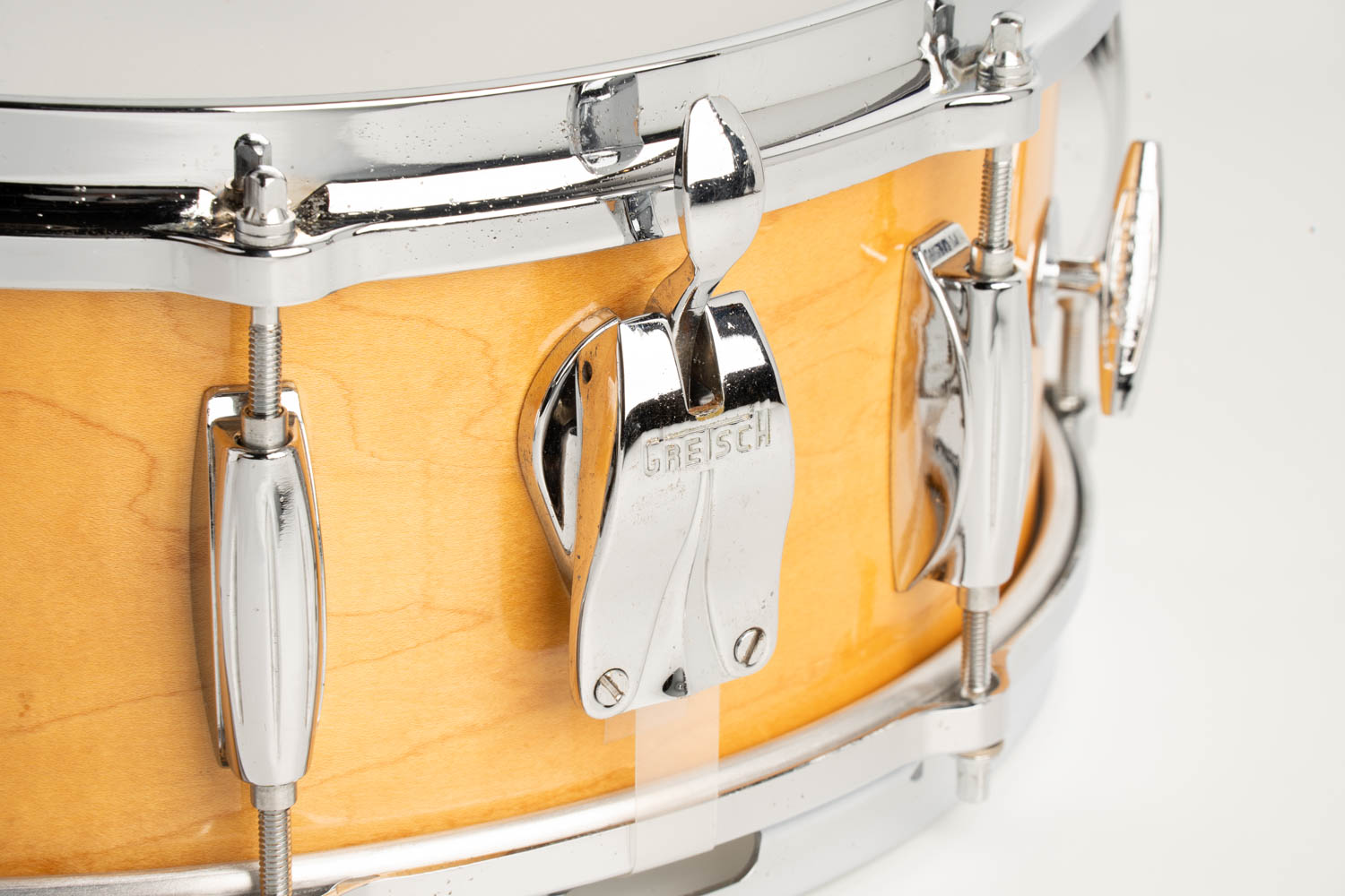 【VINTAGE】1977-78' No.4157W NameBand Natural Maple 14"x5.5" / Pinkish Copper Badge
