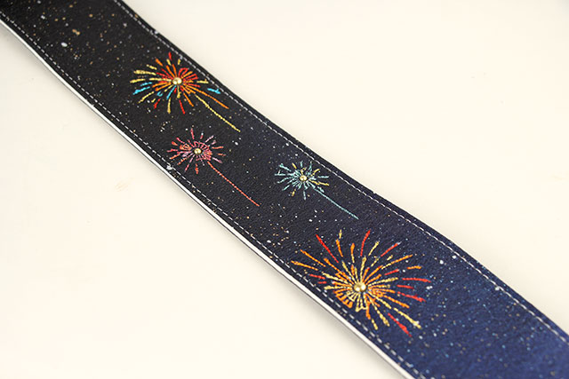 【Special Edition】L-Slide 花火刺繍ストラップ (スタッズ入り) 【Special Edition】花火刺繍 梅田店