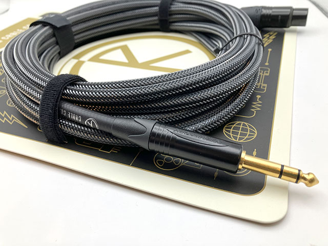 Silver Tweed Microphone Cable - Van Damme Tour Grade Classic XKE 20ft (約6.1m) XLR-M to TRS Silver Tweed 梅田店