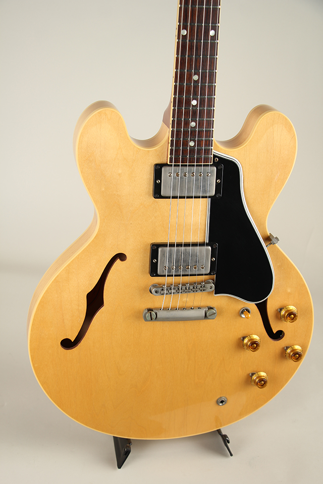 1959 ES-335 Reissue Aged Vintage Natural Stinger Head Back 2019