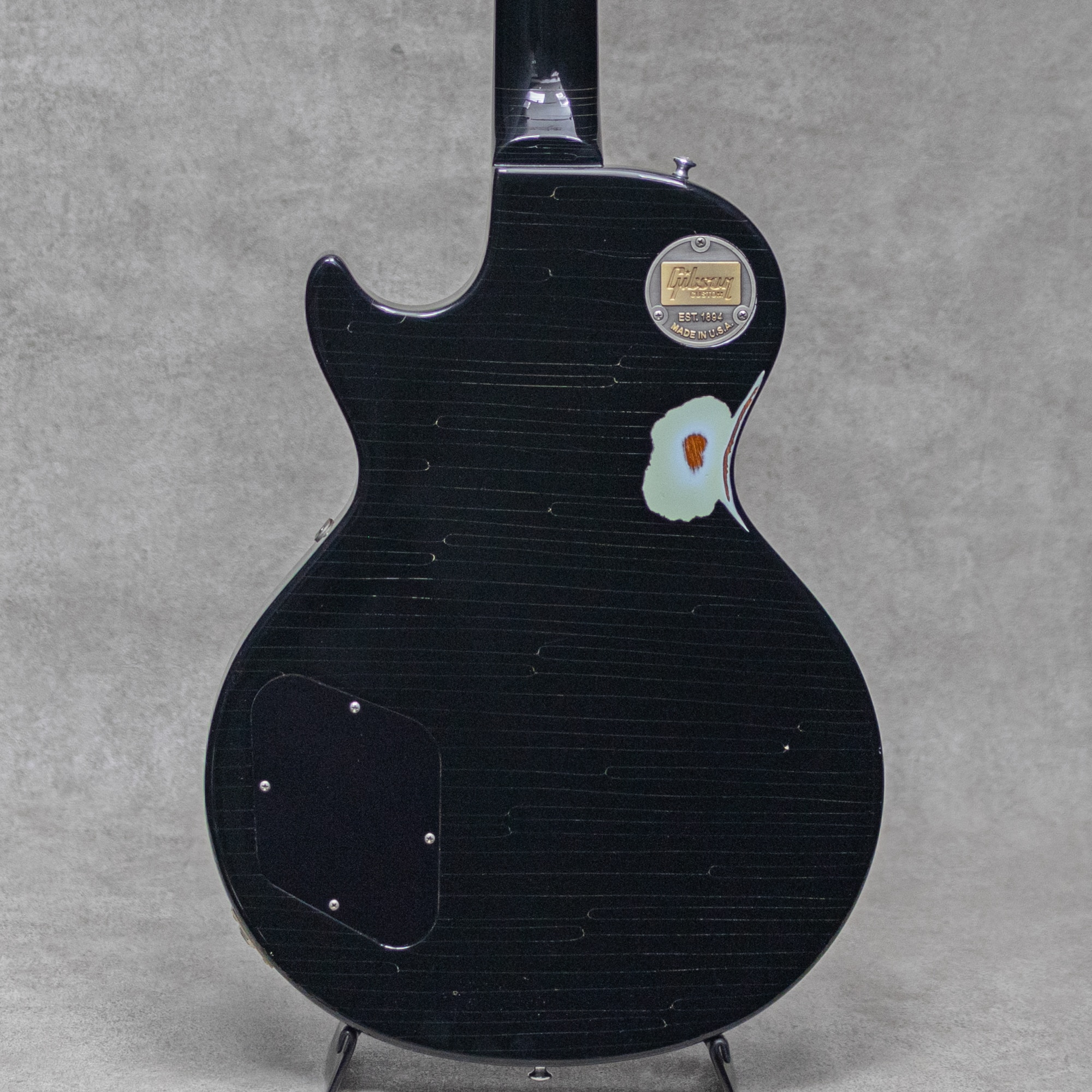 1960 Les Paul Lightly Aged Black Over Frost Blue / 2016