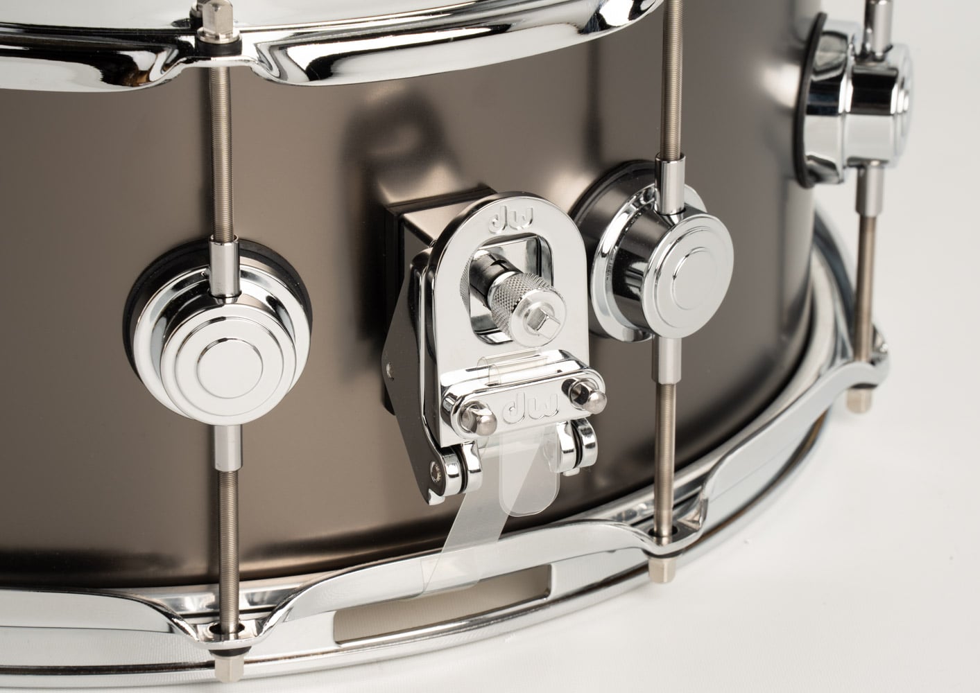 DRVD6514SVCBK Collector's Metal Snare / Satin Black Over Brass