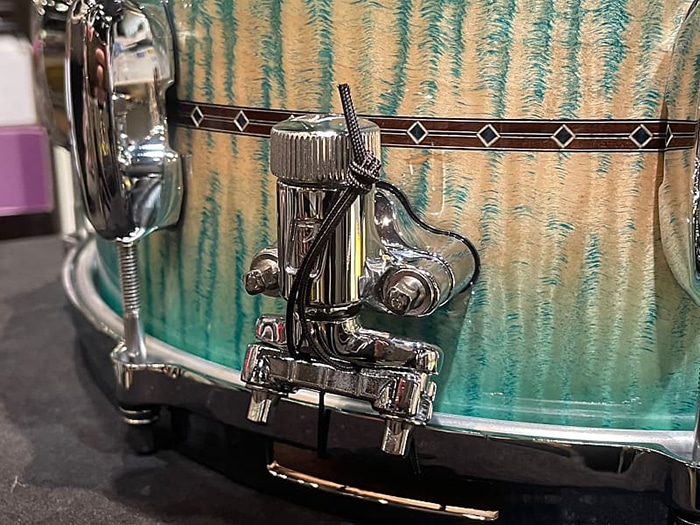 TMS1465SR ECB Star Maple Snare Drum / Emerald Sea Curly Maple Burst