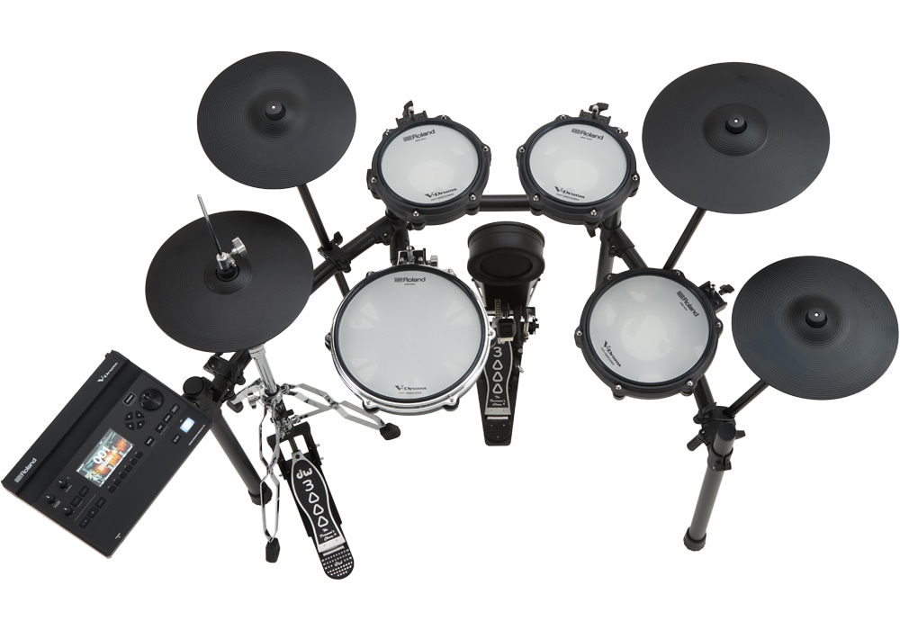 TD316 V-Drums Kit / MDS-Compact2・純正オプションアンプセット / ハイハットスタンド 、イス、ペダル、ヘッドフォン、マット、スティック、アンプ付
