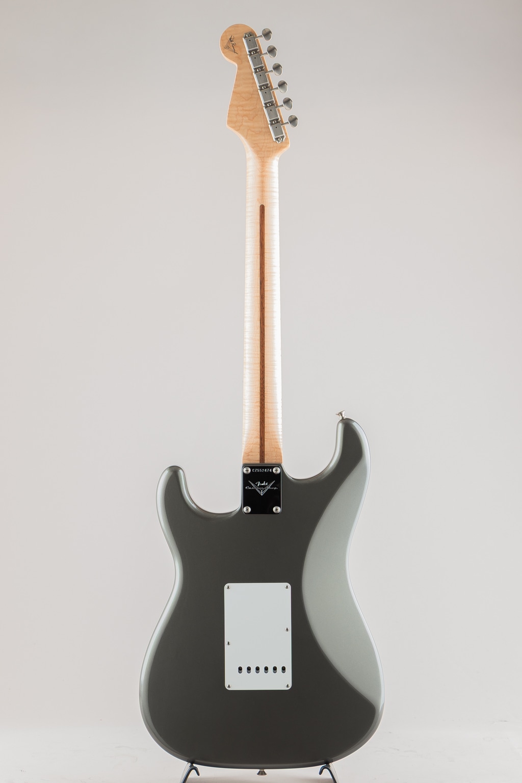 MBS Active Stratocaster NOS Pewter "EC" Style "5A Flame Maple Neck" 2021