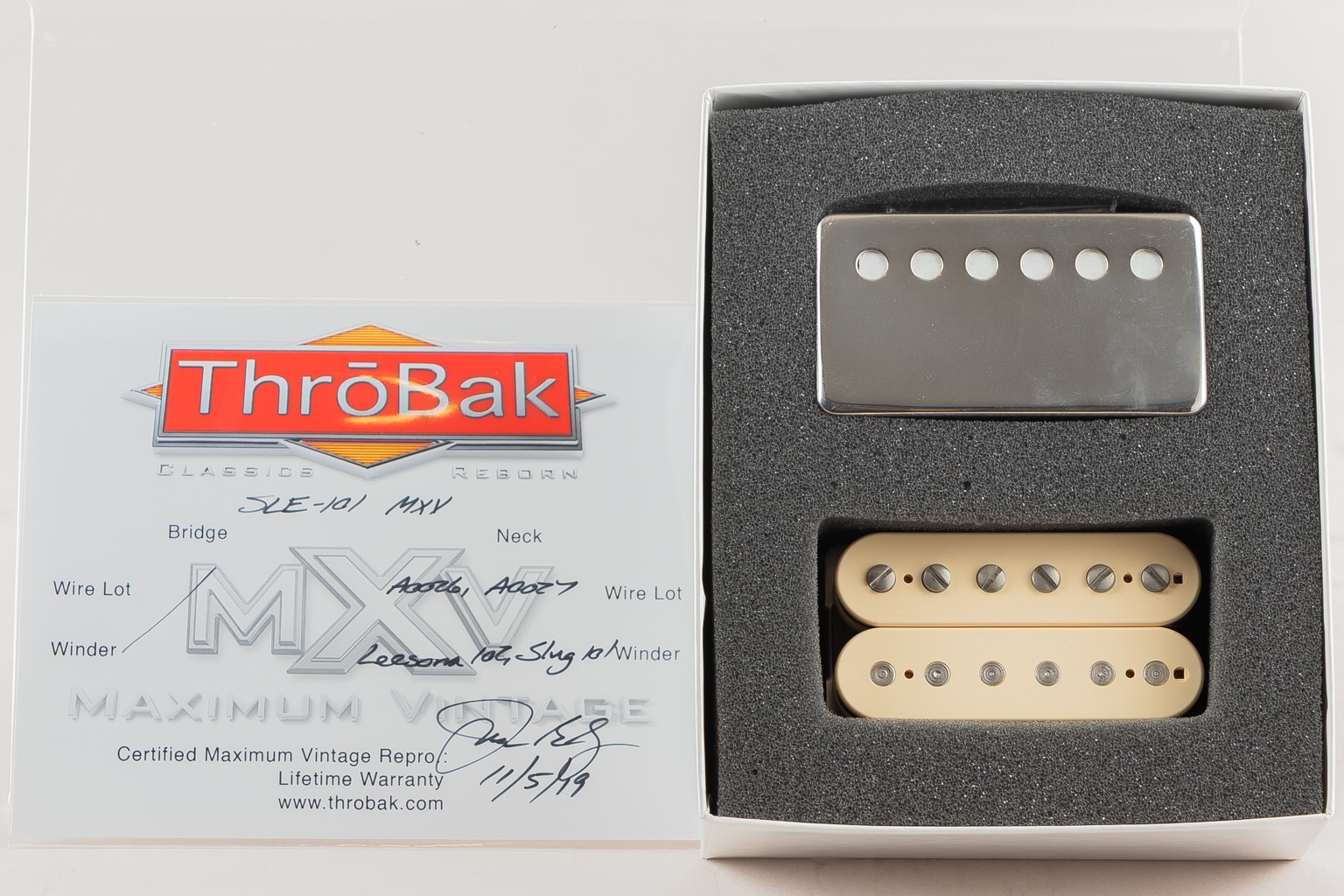 SLE-101 MXV Neck Cream ~Aged Nickel 7.6k long A2~