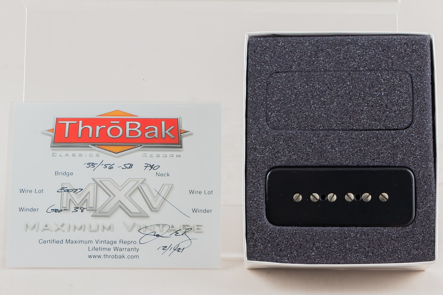 55/'56-SB P-90 MXV "Bridge" ~Aged Black 8.1k long A4~