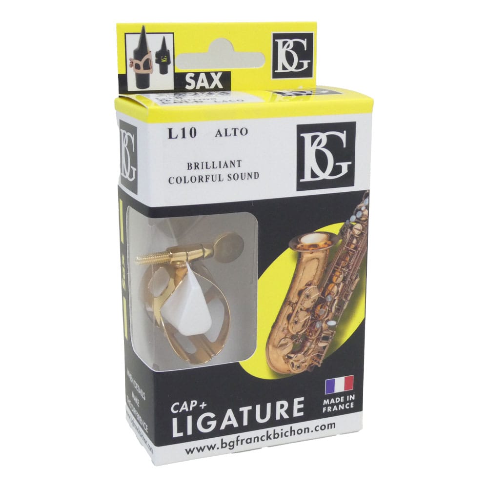 BG ビージー アルトサックス用 リガチャー L10 トラディション ゴールドラッカー