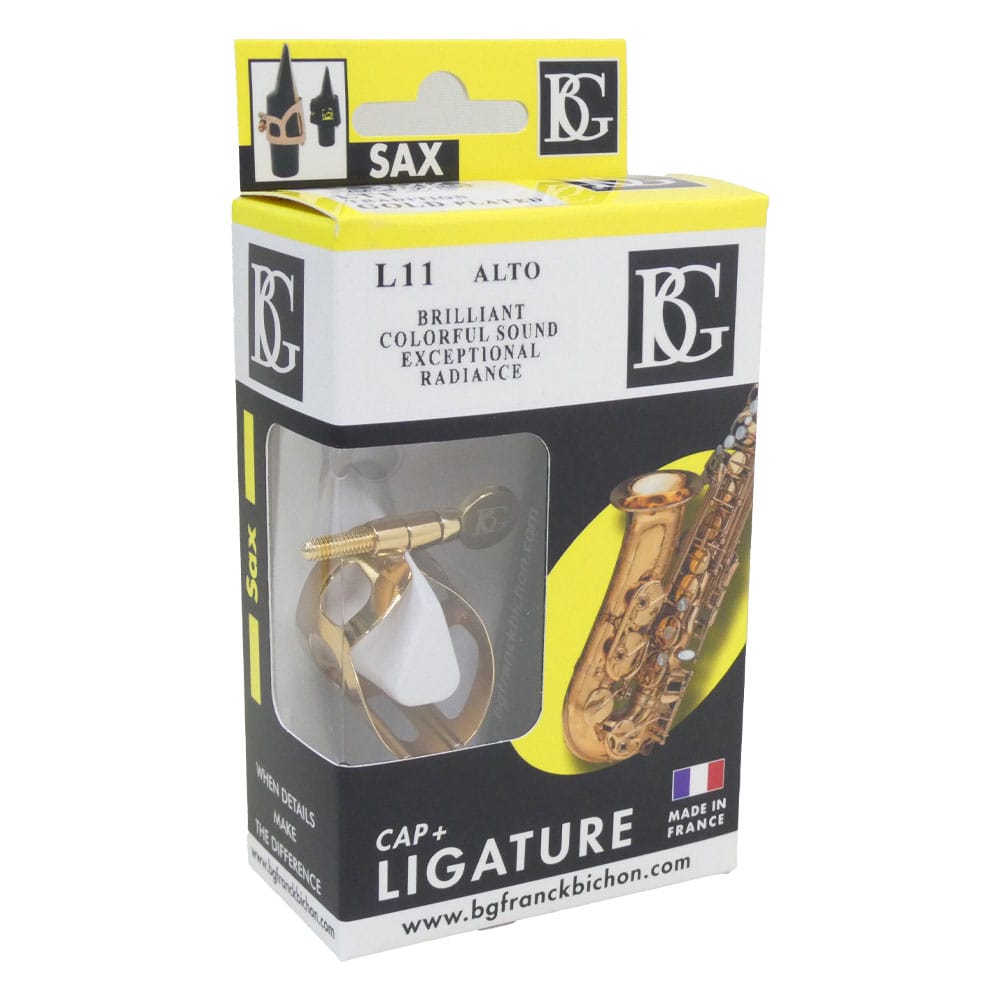 BG ビージー アルトサックス用 リガチャー L11 トラディション 24K金メッキ ゴールドプレート