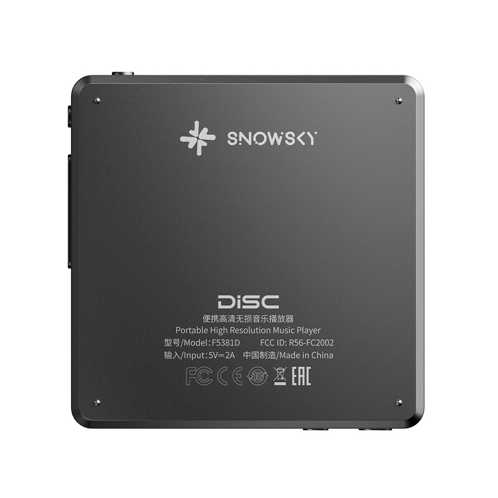 FIIO デジタルオーディオプレーヤー Snowsky DISC ブラック (FIO-SSDISC-B) 《ロゴ入りクロスプレゼント》 ブラック DZONE