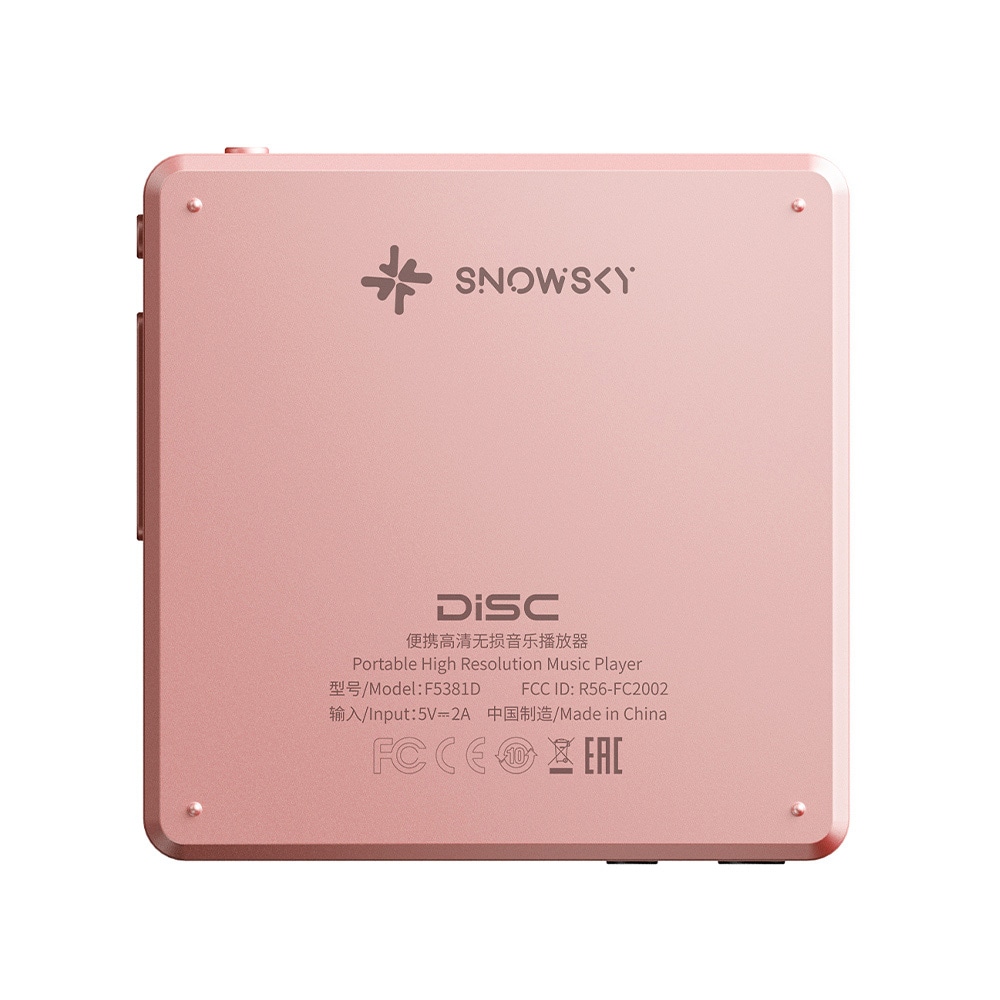 FIIO デジタルオーディオプレーヤー Snowsky DISC ピンク (FIO-SSDISC-P) 《ロゴ入りクロスプレゼント》 ピンク DZONE