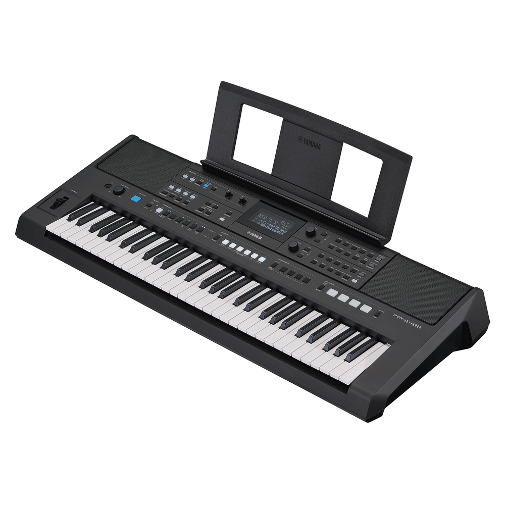 YAMAHA PSR-E483 【スタンド(L-2L)、ペダル(FC5)、キーボード椅子、ヘッドフォン(ATH-S100)、オリジナル巾着、楽器クロスセット】 ヤマハ 61鍵 キーボード