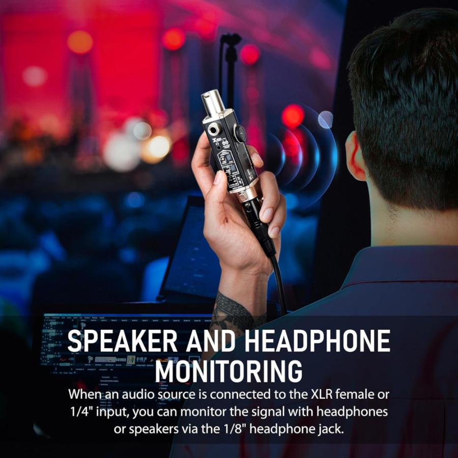 Xvive AT-1 ポータブルオーディオテスター ケーブルテスター ファンタム電源 チェッカー ヘッドホンモニター