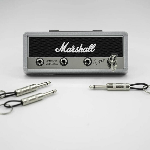 《在庫限り》 Pluginz Marshall マーシャル Silver Jubilee Amp Jack Rack キーホルダー with 4 keychains プラグインツ