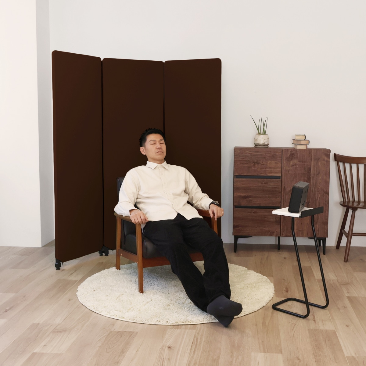 林製作所 オーディオルームパネル GP-03 ブラウン【3連セット】 吸音 パーティション 【沖縄・離島配送不可】【組み立て式】【メーカー直送品】 ブラウン【3連セット】 DZONE