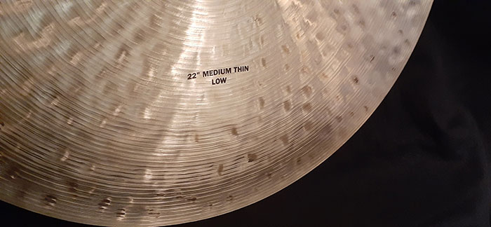 【選定買付シンバル】 K Constantinople 22" Medium Thin Ride Low 2446g