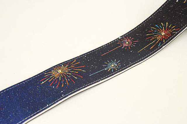 【Special Edition】L-Slide 花火刺繍ストラップ (スタッズ入り) 【Special Edition】花火刺繍 梅田店
