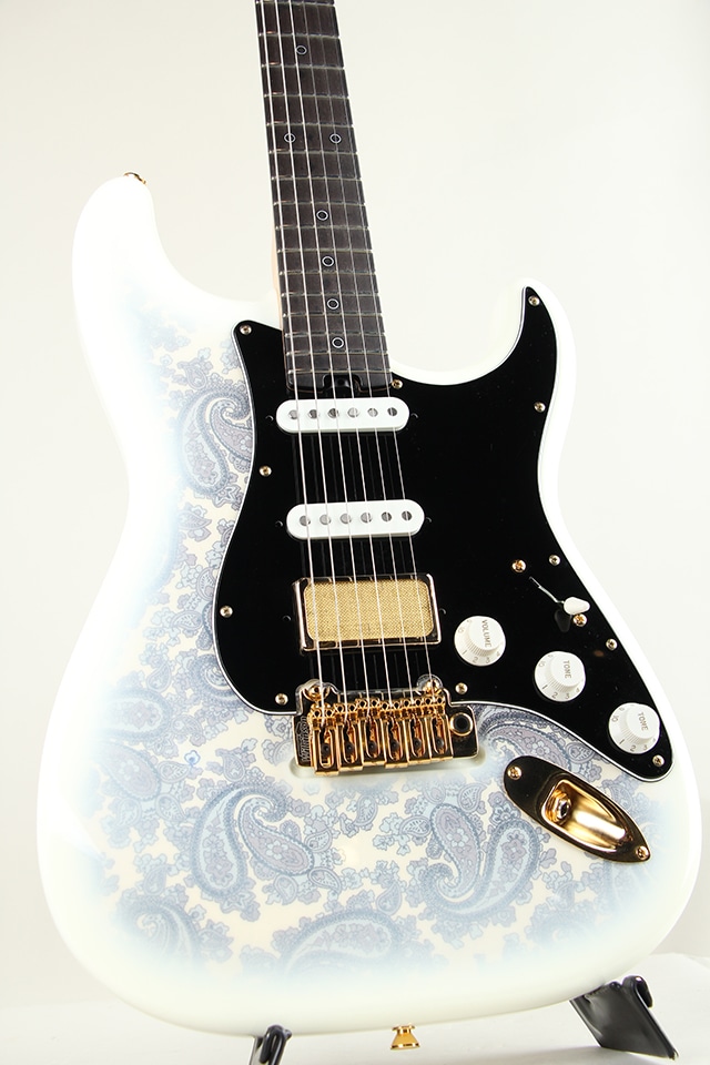OWL-ST / “DROP”series "Victoria" White Burst w/Paisley