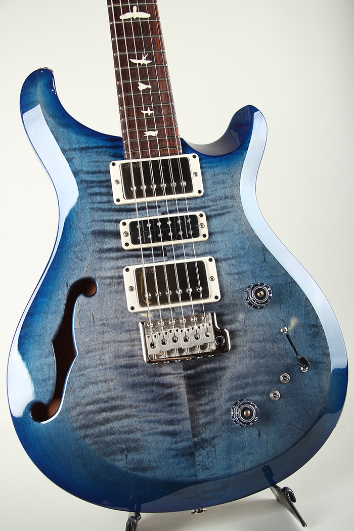 S2 Special Semi-Hollow Faded Gray Black Blue Burst 2025