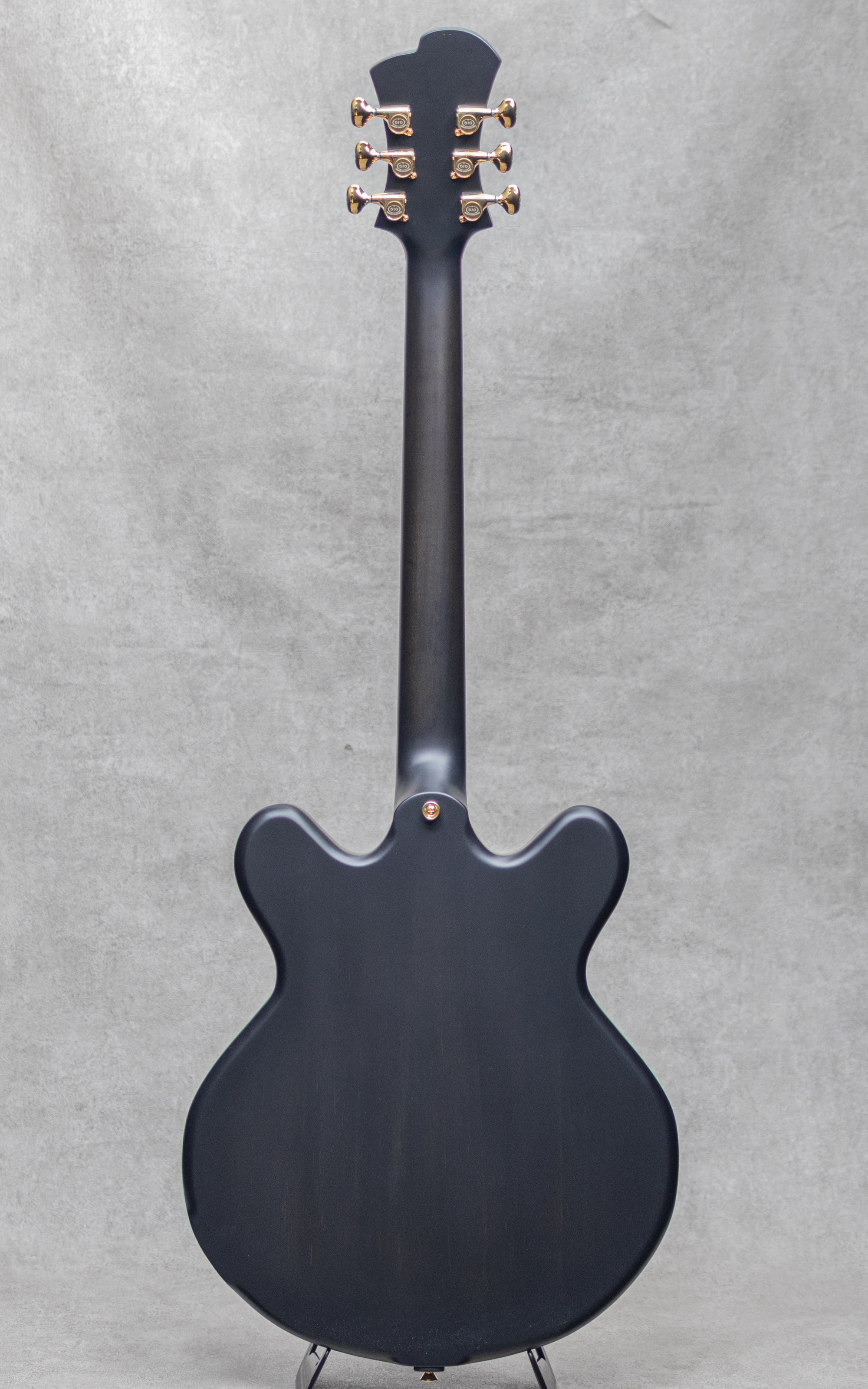 Model 35 Chambered Semi-hollow Black Smoke Stain Block Position Gold Hardware S/N:754