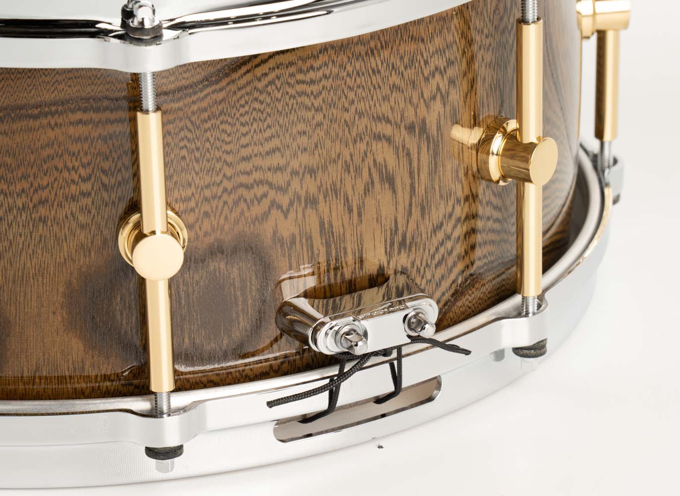 HS-1465 Zelkova Ninja Black Snare Drum / Aerial Case付属 14