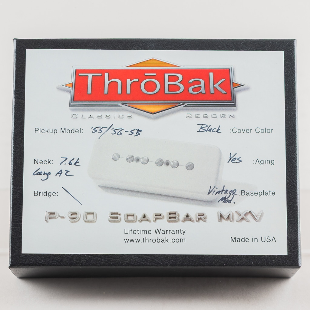 55/'56-SB P-90 MXV "Neck" ~Aged Black 7.6k long A2~