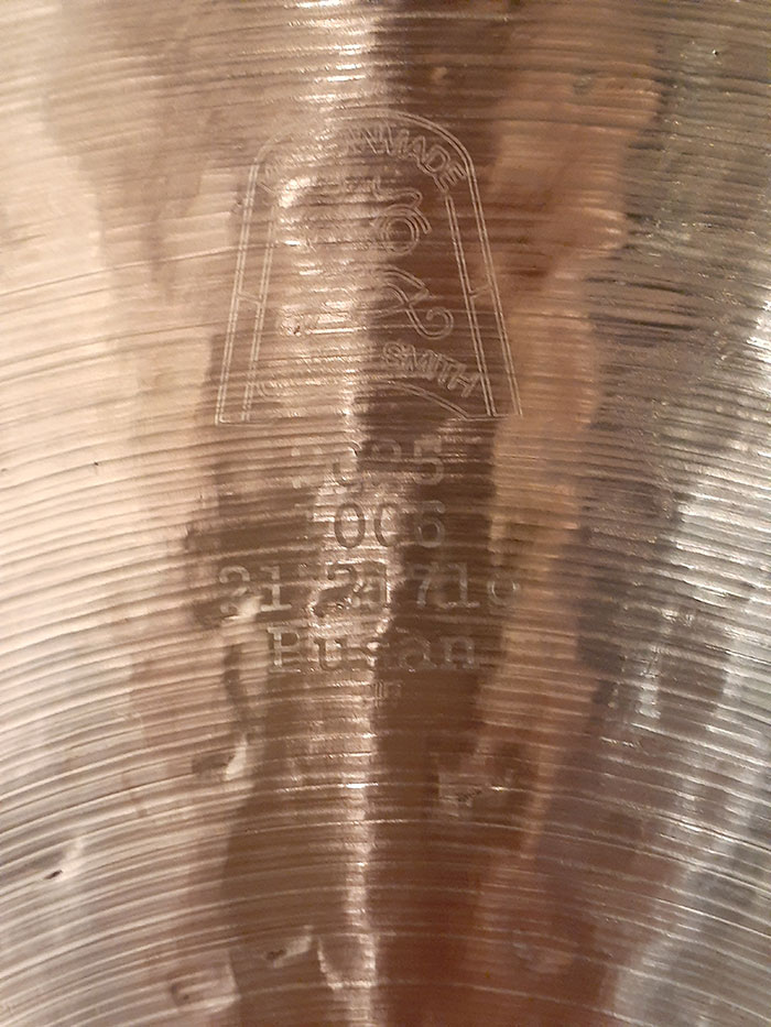 【現地選定買付シンバル】Busan Model 21" Ride 2,171g