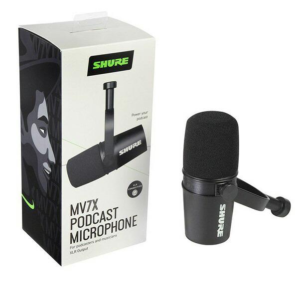 【Gator SH-DESKTOP1 (卓上マイクスタンド)付】 SHURE ポッドキャスト マイクロホン XLR接続 MV7X-J 《国内正規品 2年保証》