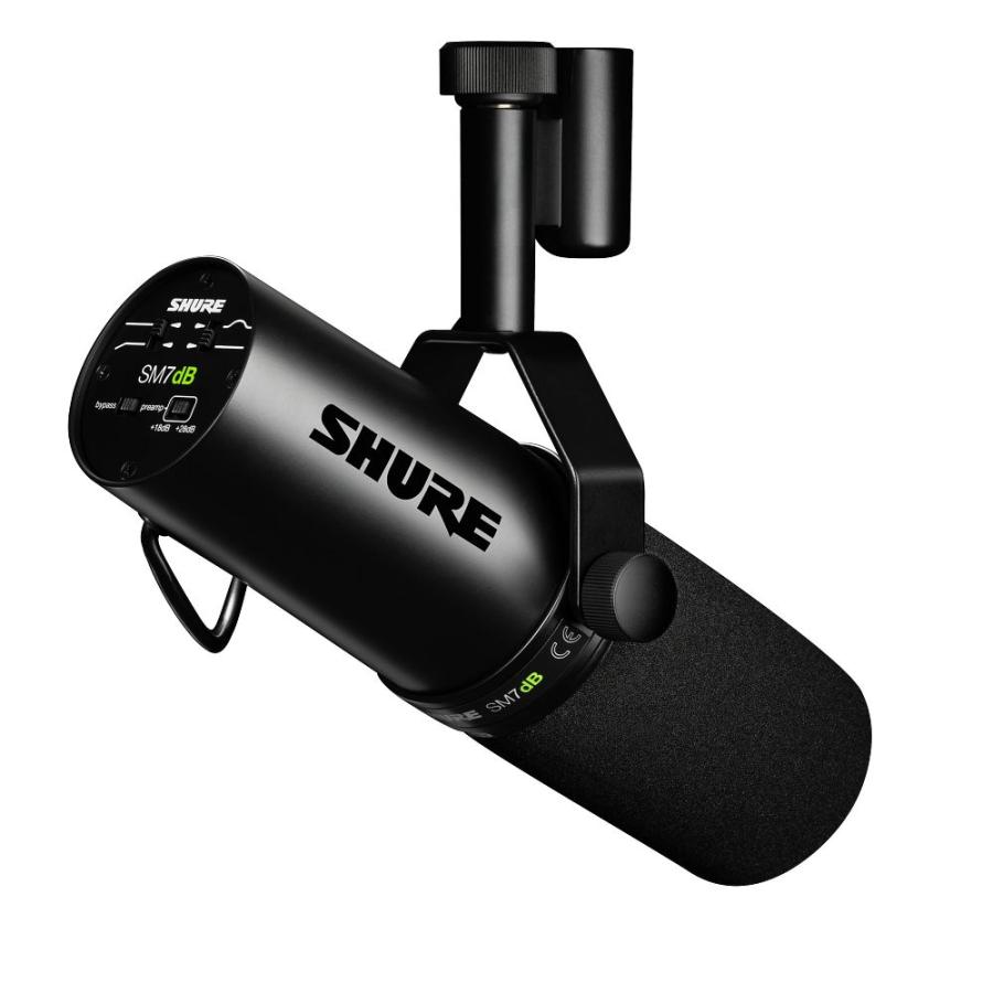 【限定数】 SHURE SM7dB ダイナミック マイク カーディオイド型 《Gator SH-SM7LWCASE(専用ケース) + SH-DESKTOP1(卓上スタンド)付 国内正規品 2年保証》