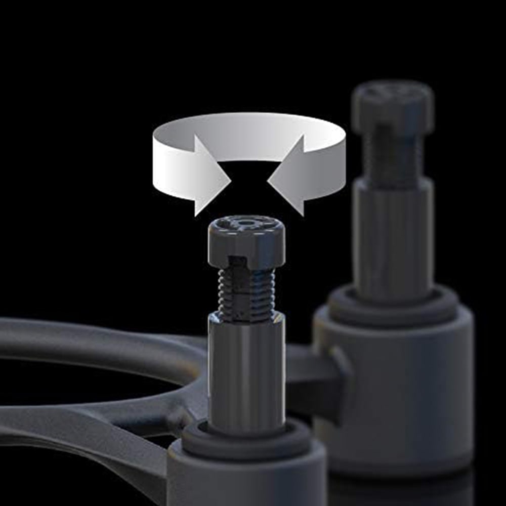 IsoAcoustics スピーカースタンド Aperta200 ブラック (ISO-APRT200-2) ペア セット