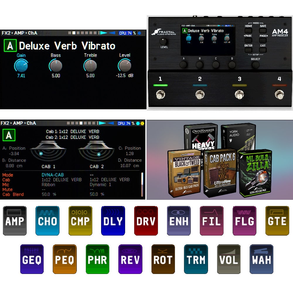 AM4 AMP MODELER モデリング アンプ マルチエフェクター