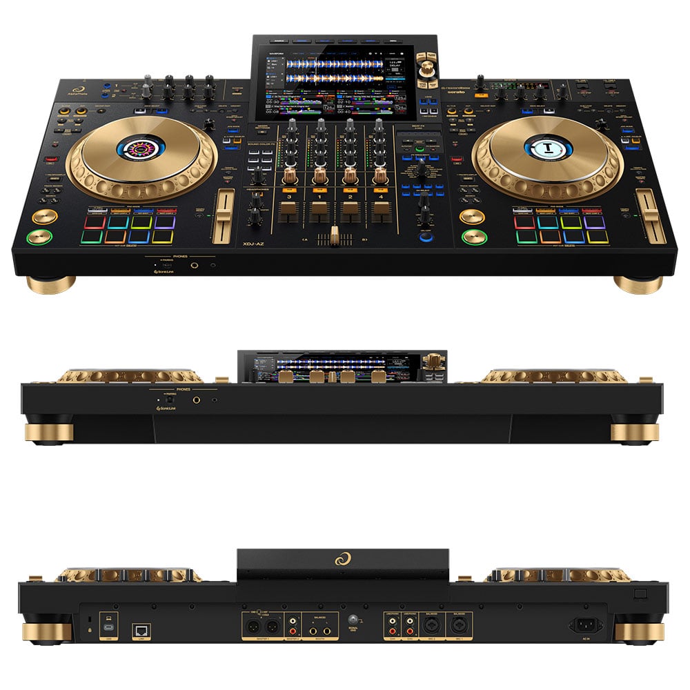 《7月中旬発売》 AlphaTheta オールインワンDJシステム XDJ-AZ-N (ゴールド) + ヘッドホン HDJ-X5-K + ダストカバー セット 【 XDJ-XZ 後継機種 】