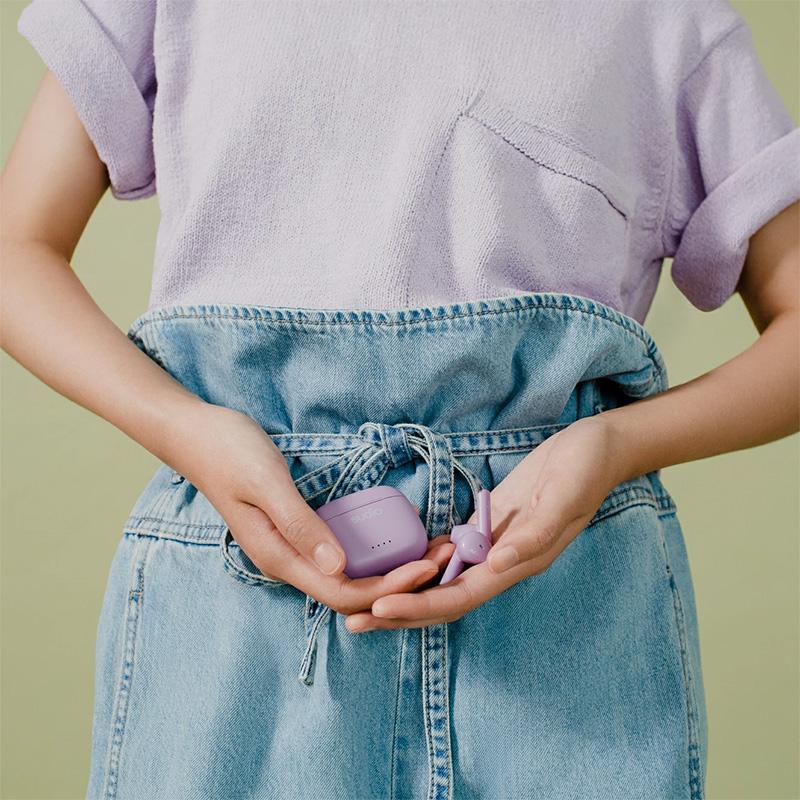 SUDIO ワイヤレス イヤホン A1 パープル Bluetooth5.3 IPX4レベル防水 マイク付き 軽量【国内正規品】