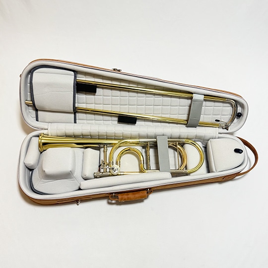 LowBrassCenterオリジナル ベルカットトロンボーンケース/ブラウン(ポケット付き) ブラウン(ポケット付き) Low Brass Center