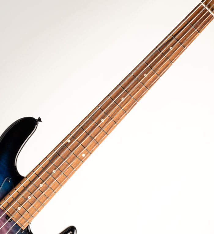 Custom Bass 5st Quilt Maple Top Purple Blue Burst: ベース｜三木