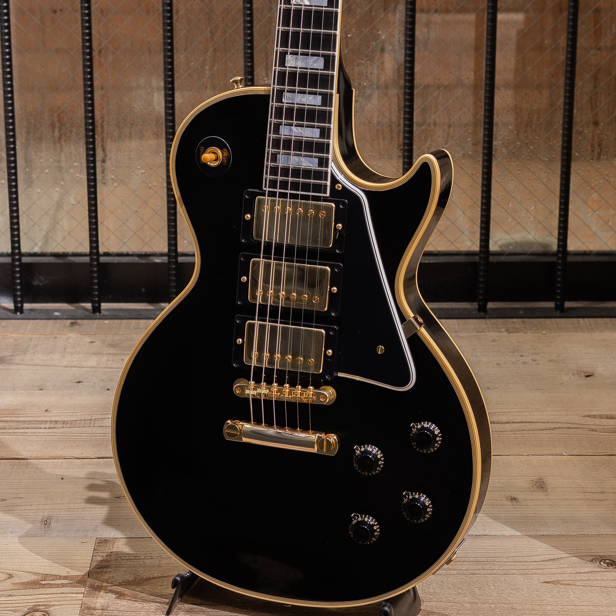 1957 Les Paul Custom 3-PU VOS Ebony 2025