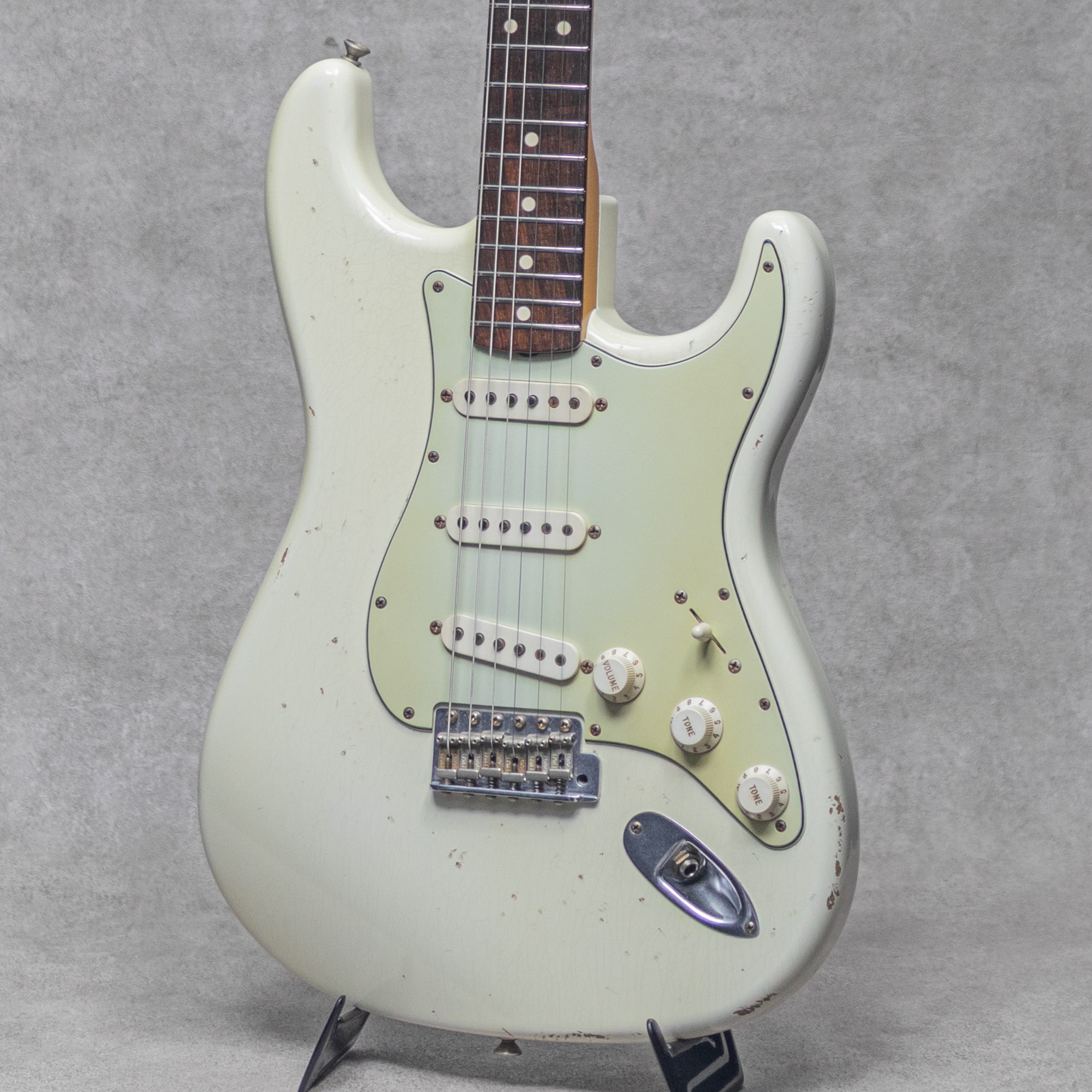 MBS LTD 1960 Stratocaster Relic Brazilian Rosewood FB Olympic White Built by Greg Fessler / 2006
