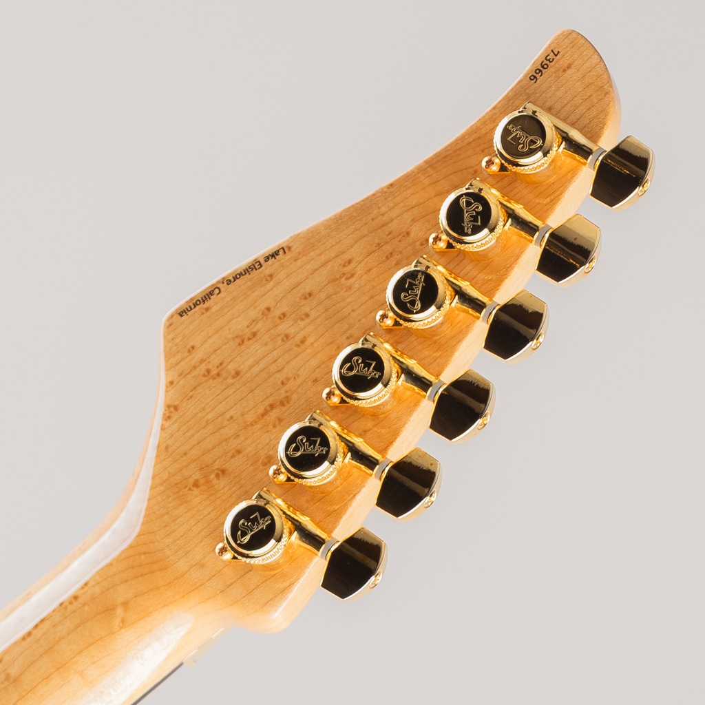 Neck-Through Carve Top Torrefied Silver Maple Honduras Mahogany H/S/H Trans Red