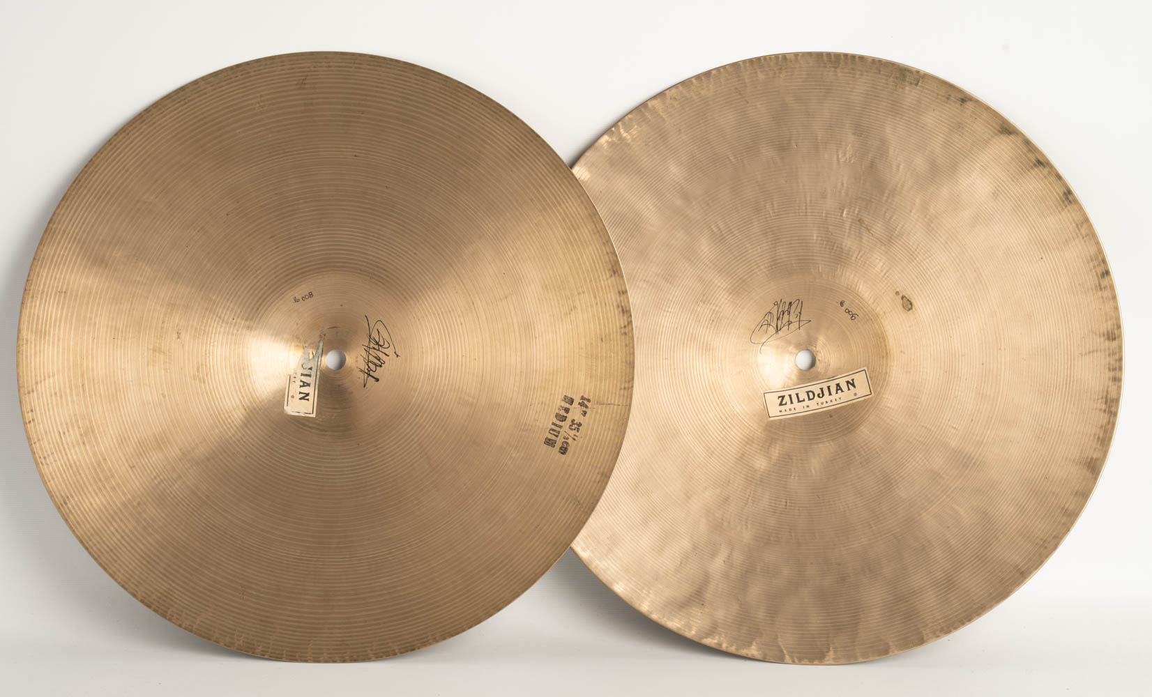 【VINTAGE】1959-66' K Zildjian Istanbul 14" HiHats Intermediate Stamp 789g/907g