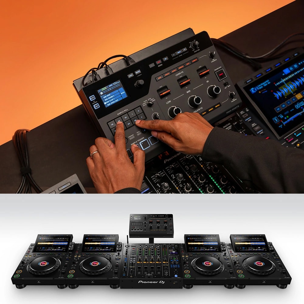 AlphaTheta エフェクター RMX-IGNITE + Pioneer スタンド DJC-STS1 + ダストカバー セット