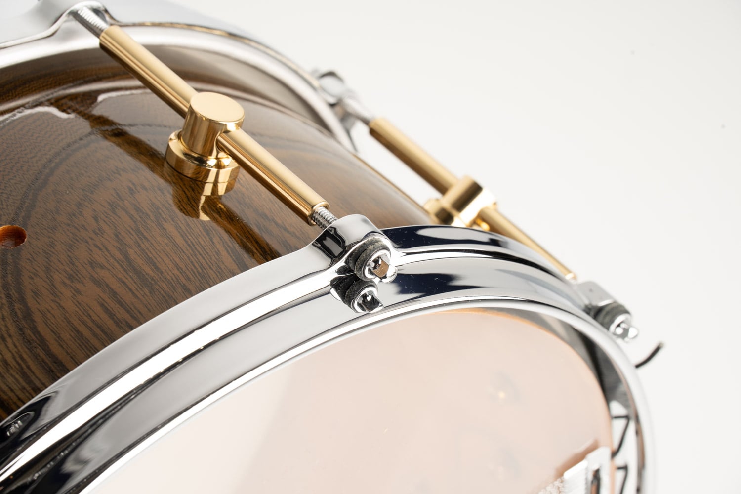 HS-1465 Zelkova Ninja Black Snare Drum / Aerial Case付属 14