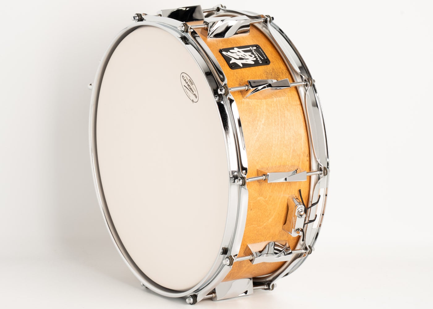レアビンテージ　イギリスシラムSirram　サンドイッチBox　クリームイエロー YBR-1455 Maize Yellow Birch Snare Drum 14