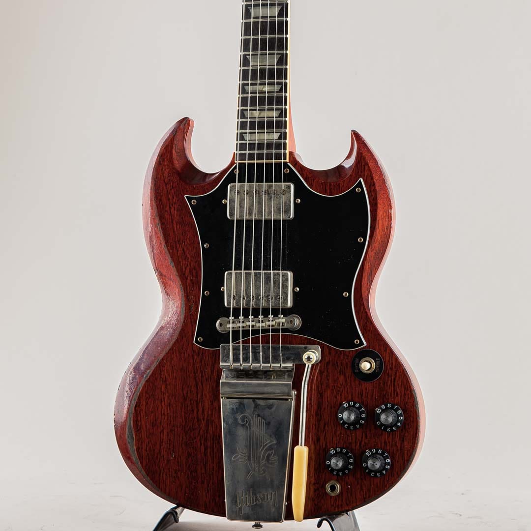 Murphy Lab 1964 SG Standard Reissue Cherry Red w/Batwing Pickguard Maestro Vibrola Heavy Aged【S/N:505014】